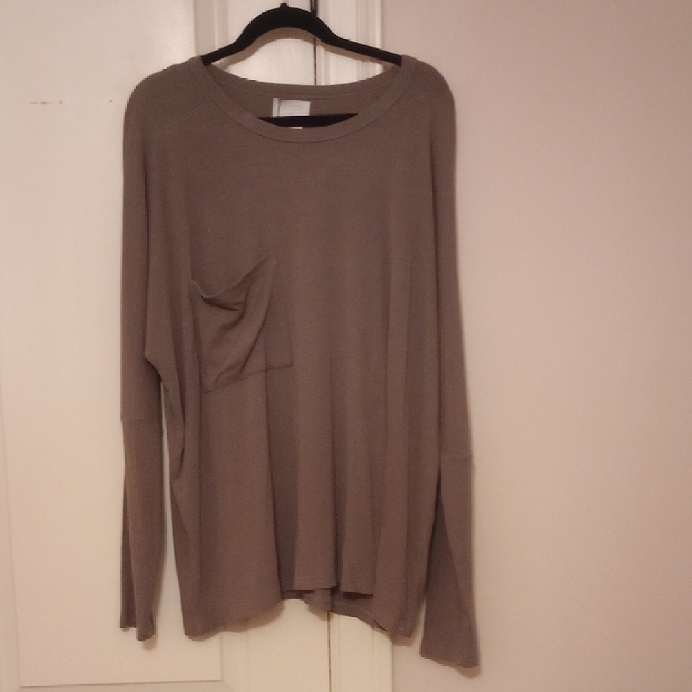 ReCollection Casual Tan Long Sleeve Top